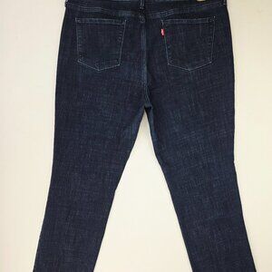Levi's 505 Straight Size 33X32 Womens Blue 5 Pocket Logo Tag Cotton Blend Jeans